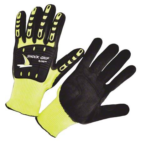 Multi-task cut resistant glove with TPR back and nitrile palm